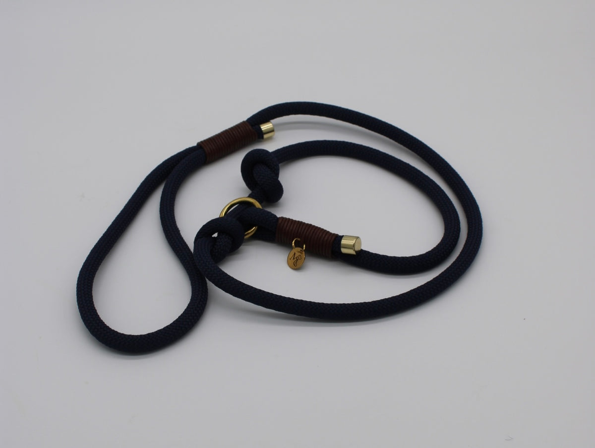 Retriever-Leine navy blue