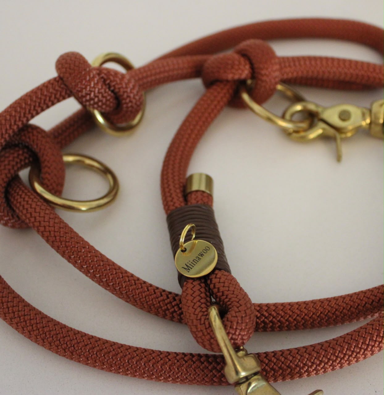 Leine bronze braun
